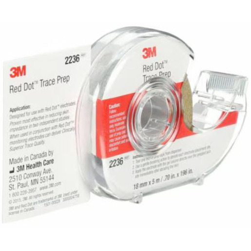 thumbnail image 2 of 3M 2236 Red Dot Trace Prep Electrode Application Abrasive Tape – Dental Lab Use 2 of 5