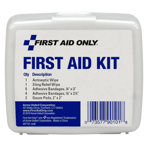 FIRST AID ONLY® 13-Piece First Aid Kit, Plastic Case