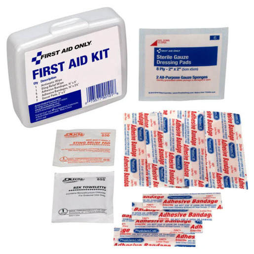 FIRST AID ONLY® 13-Piece First Aid Kit, Plastic Case