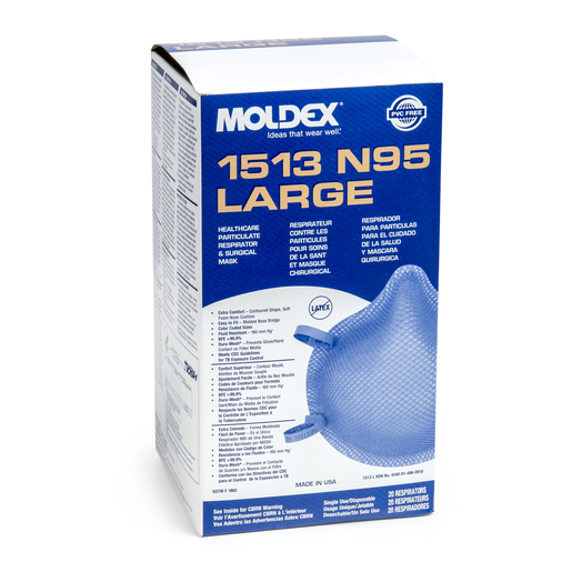 Moldex N95 Disposable Healthcare Particulate Respirator & Surgical Mask, NIOSH Approved