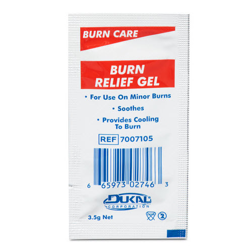 Burn Relief Gel, 3.5g Sachet, Case of 1000