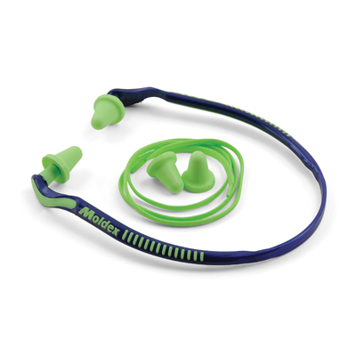 Moldex Jazz Band® Banded Earplug, NRR 25dB, Green