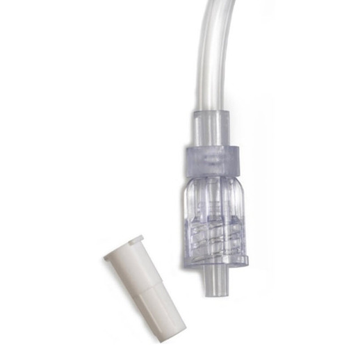 Curaplex® Pressure Rated  IV Extension Set, (1) Bonded Needle-free Valve Connector, 7in