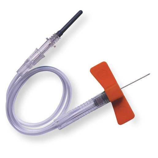 HMG Blood Collection Set with 12in Tubing and Luer Adapter, 25ga x 0.75in