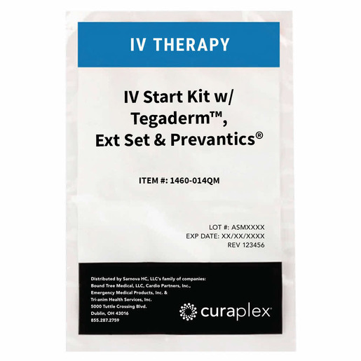 IV Start Kit with Tegaderm™ with Extension Set & Prevantics®