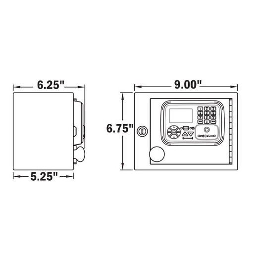 Compact Narcotics Box with CompX eLock 300 Series Cabinet, Wi-Fi Ready, Electronic Access Control with Keypad