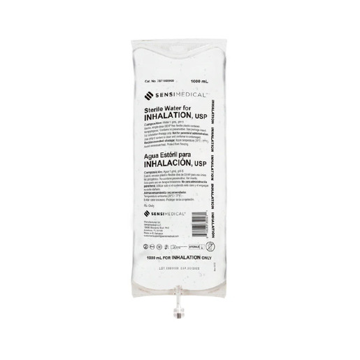 Sterile Water for Inhalation, 1000mL Bag