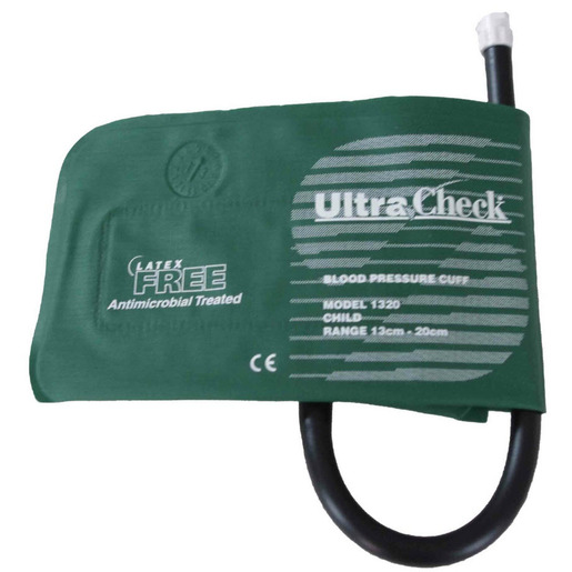 UltraCheck® Nylon Reusable Blood Pressure Cuff with Single Tube Female Twist Lock (MQ) Connector, Child, 13 to 20cm UltraCheck® Nylon Reusable Blood Pressure Cuff with Single Tube Female Twist Lock (MQ) Connector, Child, 13 to 20cm