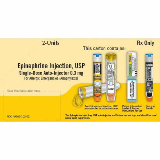 Epinephrine Auto Injector Adult, 0.3mg 