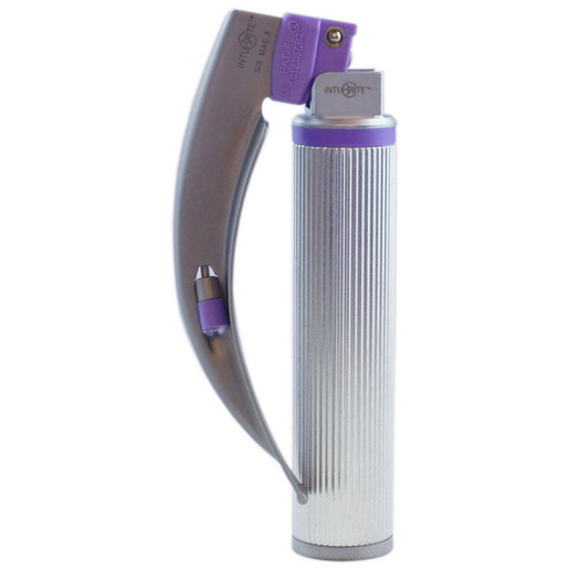 IntuBrite<sup>™</sup> Disposable Laryngoscope Blade and Handle Combo, Dual LED, MacIntosh, Size 3, Medium Handle