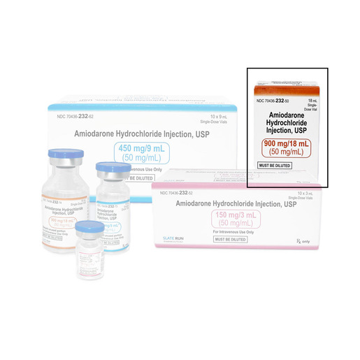 Amiodarone Hydrochloride, 50mg/mL, Vial 18mL