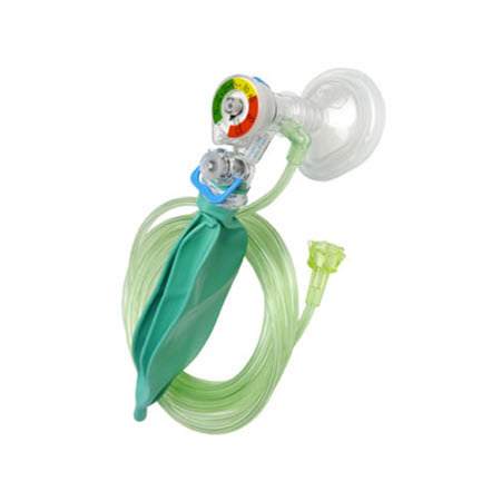 Hyperinflation System with Manometer, 10ft Oxygen Tubing, No mask, 1/2 Liter