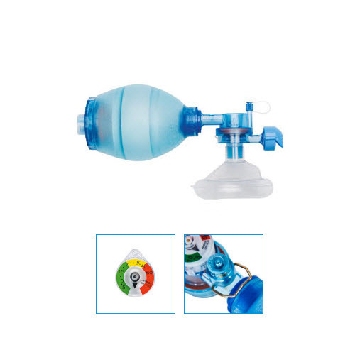 Mercury Medical Small Adult CPR-2+ Bags with Tidal Volume Markings