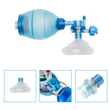 Mercury Medical Small Adult CPR-2+ Bags with Tidal Volume Markings