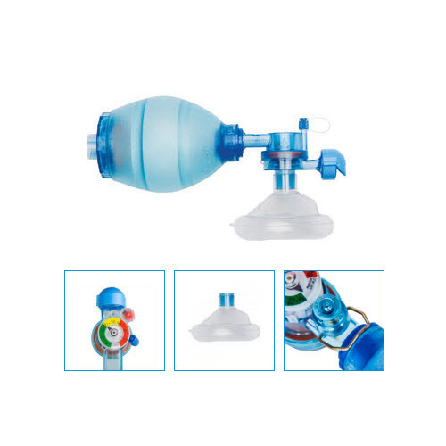 Mercury Medical Small Adult CPR-2+ Bags with Tidal Volume Markings