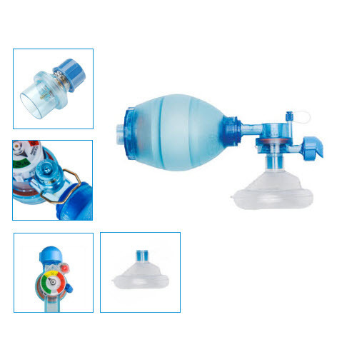 Mercury Medical Small Adult CPR-2+ Bags with Tidal Volume Markings