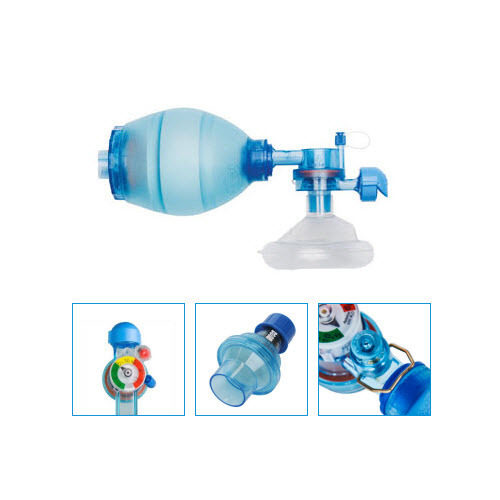 Mercury Medical Small Adult CPR-2+ Bags with Tidal Volume Markings