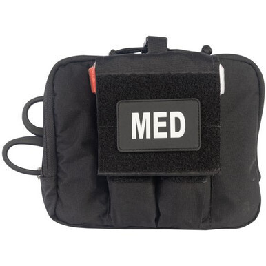 Rescue Task Force Chest Pouch Medical Kit, Black