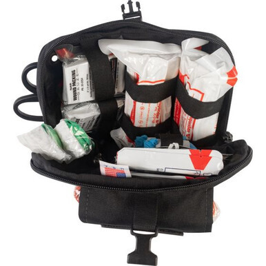 Rescue Task Force Chest Pouch Medical Kit, Black