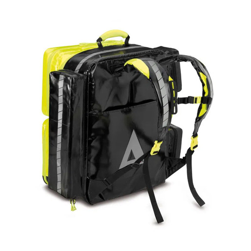 PAX Koup L-ST-FT2 Emergency Backpack, 3 Side Pockets, 2 Front Pockets, PAX-Plan Material, Yellow