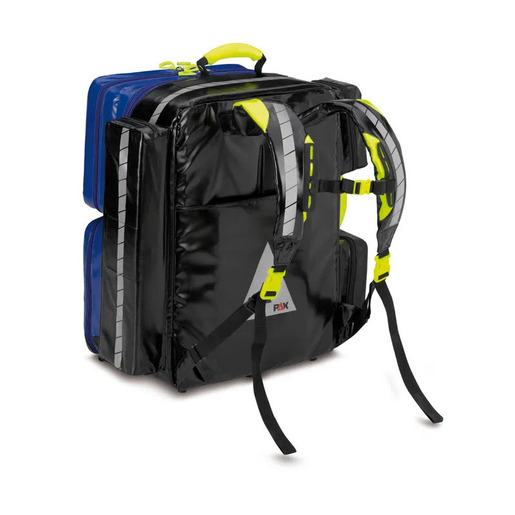 PAX Koup L-ST-FT2 Emergency Backpack, 3 Side Pockets, 2 Front Pockets, PAX-Rip Tec Material, Blue