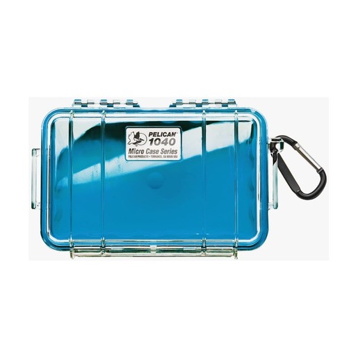 Pelican™ 1040 Series Micro Protector Case, Clear with Blue Liner
