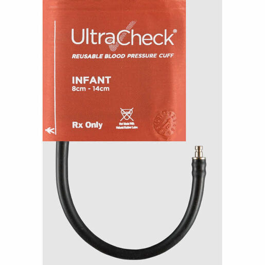 UltraCheck® Reusable Blood Pressure Cuff with Single Tube Bayonet Connector, Infant, 8 to 14cm UltraCheck® Reusable Blood Pressure Cuff with Single Tube Bayonet Connector, Infant, 8 to 14cm