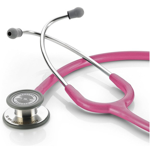 Adscope 608 Convertible Clinician Stethoscope, Metallic Raspberry