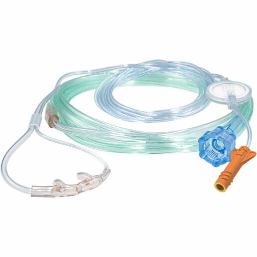 EtCO2/O2 Filtered Nasal Divided Cannula