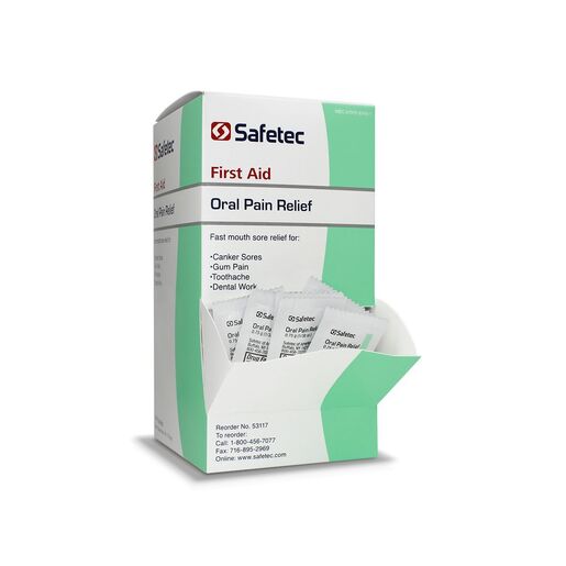 Safetec® Oral Pain Relief Gel, 0.75g Packets