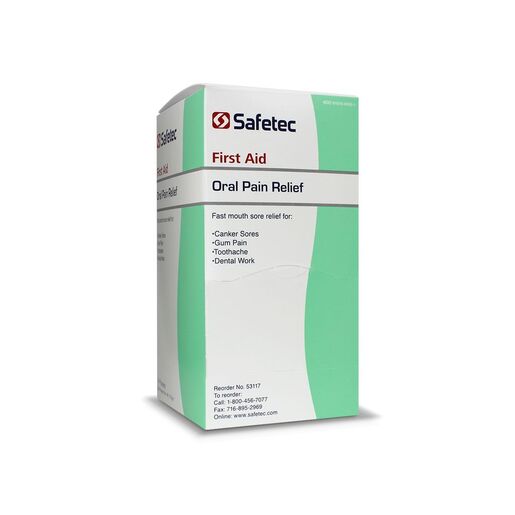 Safetec® Oral Pain Relief Gel, 0.75g Packets