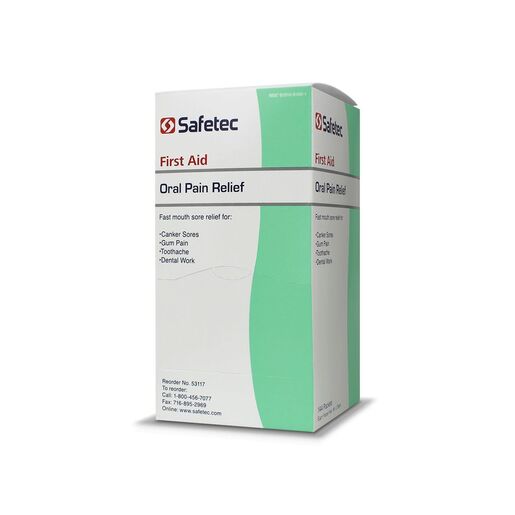 Safetec® Oral Pain Relief Gel, 0.75g Packets