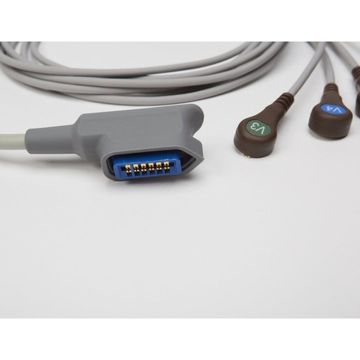 Replacement ECG Lead Cable, Chest, 6 Lead, 3ft