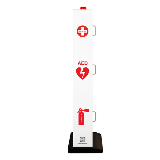 All-in-One Emergency Station – AED, Fire Extinguisher, Naloxone & First Aid Cabinet (Cabinet Only)