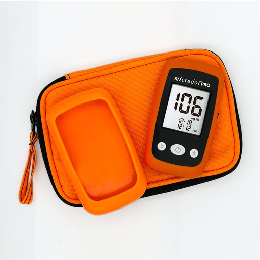 microdot® PRO EMS Meter Kit with Glucose Meter, Pouch, and Protective Sleeve