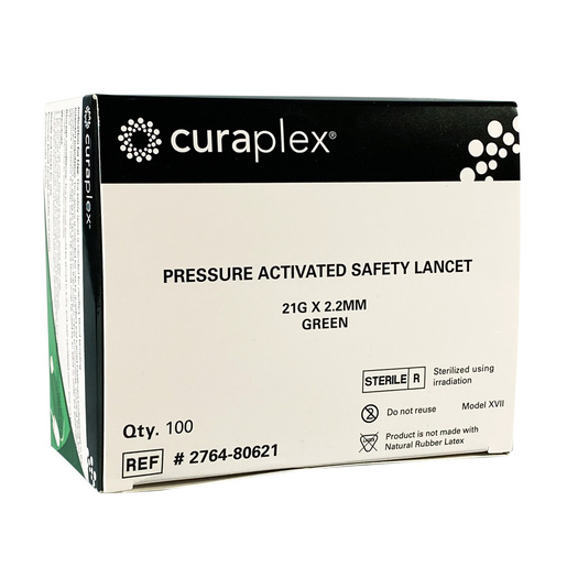 Curaplex® Pressure Activated Safety Lancets