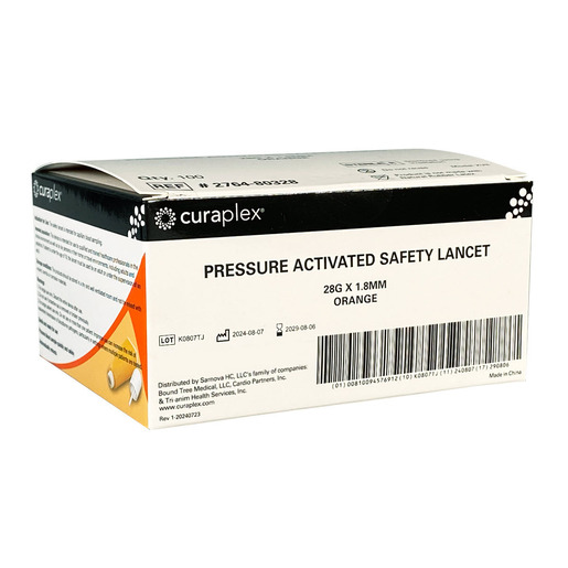 Curaplex® Pressure Activated Safety Lancets