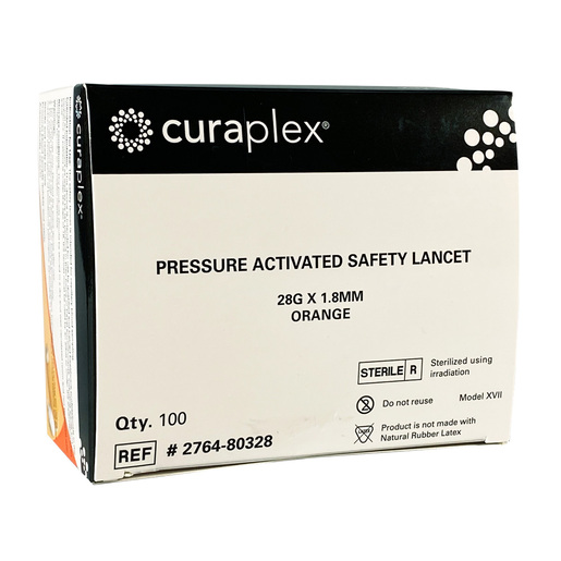 Curaplex® Pressure Activated Safety Lancets