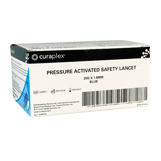 Curaplex® Pressure Activated Safety Lancets
