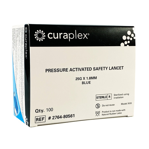 Curaplex® Pressure Activated Safety Lancets