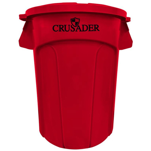 Crusader Round Heavy-Duty Trash Containers