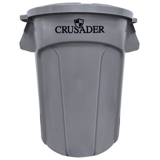 Crusader Round Heavy-Duty Trash Containers