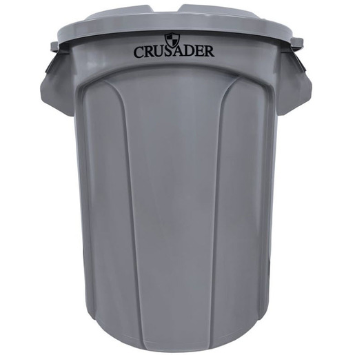 Crusader Round Heavy-Duty Trash Containers
