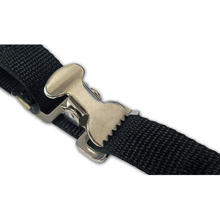 1-piece Polypropylene Backboard Strap with Metal Squeeze Buckle