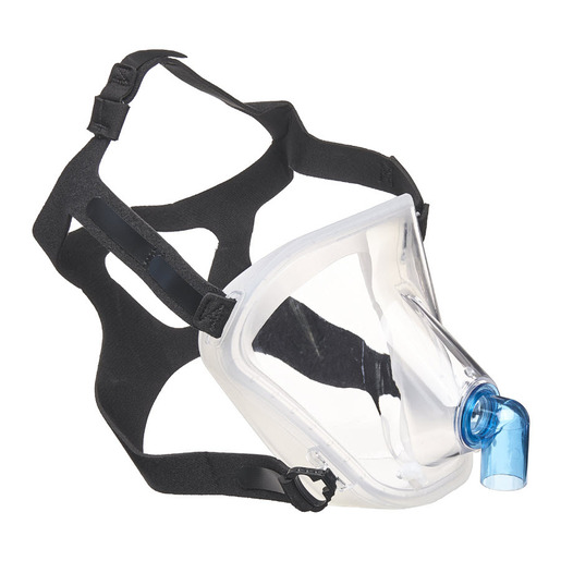 BiTrac® MaxShield™ Mask with 22mm Female Standard Elbow and Reusable MaxShield™ Head Strap for Adults