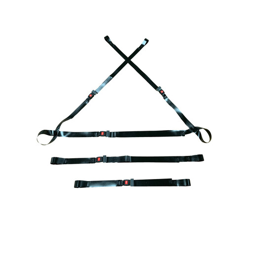 Nylon Cross Harness Set for Stryker XPS 6500 Series, Black Nylon Cross Harness Set for Stryker XPS 6500 Series, Black