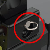 Lock Pin with Finger Ring for Safety Arm System Clamp Block