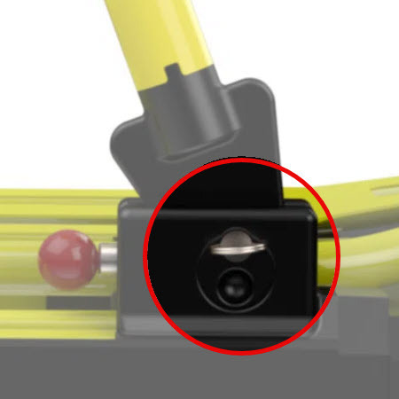 Lock Pin with Finger Ring for Safety Arm System Clamp Block