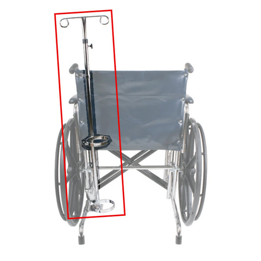 O2/IV Combo Unit for Wheelchairs