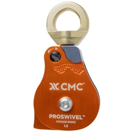 Proswivel™ Pulley, 1.5in, Single Sheave